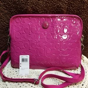 NWT Coach tablet bag Magenta